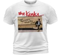 Cotton T Shirt The Kinks Give The People What They Want Album Tee Ray Davies White S