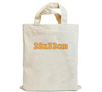 Cottonbagjoe | Sac en coton à peindre | Mandala | Anse courte | DIN A4 | Sac cadeau | Sac en toile de jute | Jardin d'enfants, école | Nature |