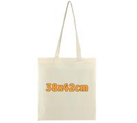Cottonbagjoe Sac en toile de jute non imprimé avec deux anses 38 x 42 cm, Coton, naturel, 100 Stück