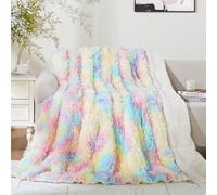 Cottonblue Couverture lestée de 6,8 kg pour Grand lit - Couverture Sherpa en Fausse Fourrure Douce - Couverture réversible en Polaire Moelleuse - Chaude et Confortable - Décoration pour Chambre à