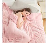 Cottonblue Couverture Lestée en Polaire Sherpa - 120 x 180 cm, 5,5 kg, Pour Lit Simple/Deux Places - Peluche Pour Sommeil Profond et Relaxation - Lourde et Calme