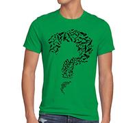 CottonCloud Questionmark T-Shirt Homme Chauve-Souris Sheldon, Taille:S, Couleur:Vert