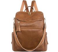 Cottoncode Sac à Dos Femme Élégant, Sacs à Main Portés Dos Moyen en Cuir PU, Sac à Dos Imperméable Moderne pour Voyages, Travail, École, Escapades Urbaines