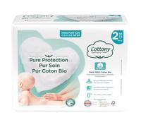 Cottony Couches Bébé 100% Coton T2 3-6kg 38 unités