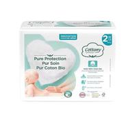 Cottony - Couches bébé - Coton bio - Taille 2 (3-6 kg) - Sachet 38 couches