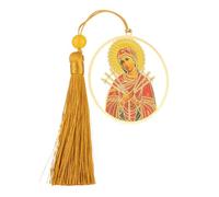 Cottvott Marque-pages chrétiens en métal avec pompon, saint Michel/Divine Miséricorde Jésus Vierge Marie pour les amateurs de livres, accessoires d'étude de lecture