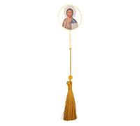 Cottvott Marque-pages chrétiens en métal avec pompon, saint Michel/Divine Miséricorde Jésus Vierge Marie pour les amateurs de livres, accessoires d'étude de lecture