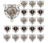 COTTVOTT Médaille miraculeuse Saint Benoît, Notre-Dame de Guadalupe pour la fabrication de bijoux, Vierge Marie Christ Jésus Centre de connexion, Alliage, Pas de gemme