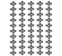 Cottvott Perles d'espacement en forme de croix de Guadalupe/Jérusalem - Accessoires de fabrication de bijoux - Perles en vrac pour collier et bracelet