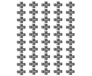 Cottvott Perles d'espacement en forme de croix de Guadalupe/Jérusalem - Accessoires de fabrication de bijoux - Perles en vrac pour collier et bracelet