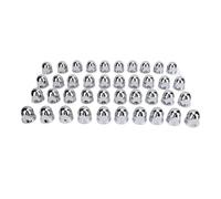 COTUND Cache-écrous de Roue 33 mm - Bouchons à Bride sécurisés chromés, Lot de 40, compatibles avec Les camions, remorques et Divers véhicules