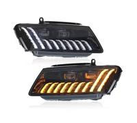 COTUND Phares avant compatibles avec Q5 2008-2018, feux de jour à LED, clignotants mobiles, lentille bi-xénon, ensemble de phares(08-12)