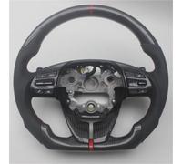 COTUND Volant de Remplacement en Fibre de Carbone avec revêtement en Cuir, Compatible avec Hyundai i30(with Shift Paddles)
