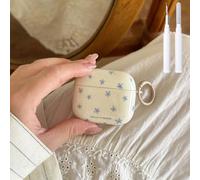 COTYPOFLIYTT Compatible avec Airpods Pro 2e génération, étui à fleurs en TPU souple avec kit de nettoyage porte-clés pour AirPods Pro, coque antichoc à motif floral pour filles et femmes, Airpods Pro