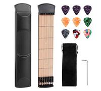 Cou d'entraînement de guitare de poche, 6 frettes, outil de pratique d'accords de guitare portable pour débutants