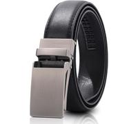 Coubeau Ceinture Enfant Garçon en Cuir pour Adolescent Garçon Ceinture à Cliquet Facile à Glisser