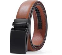 Coubeau Ceinture Enfant Garçon en Cuir pour Adolescent Garçon Ceinture à Cliquet Facile à Glisser
