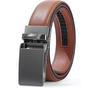 Coubeau Ceinture Enfant Garçon en Cuir pour Adolescent Garçon Ceinture à Cliquet Facile à Glisser