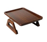 Couch Armrest Table - Foldable Wood Chair Table Insert Organizer | Portable Sofa Arm Tray for Desk, Seat, Bedside, Work, Breakfast Coffee Snack Eating