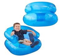 Couch de soufflage, 2 PCS Blow Up Chair pour les enfants 27, 5x27.5x17.2 Dans un canapé gonflable de style bleu pour garçons pour garçons 200 livres à capacité portable canapé gonflable pour le campin