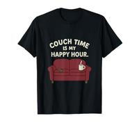 Couch Time Is My Happy Hour Motif santé mentale T-Shirt