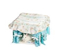 Couchages Hamster,Nid en Tissu Lavable pour et se Cacher,Maisonnette Hamster avec Un Toit À Glands - Adaptés Aux Petits Animaux Lapin Souris Intérieur Extérieur Cage Table Chaise Et Maison