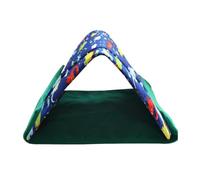 Couchages Lapins Tente de Couchage Triangulaire deux en un | Maisonnette pour Hamster Adapté aux Petits Animaux, Lapins, Barbus, Habitats, Enclos, Maisons et Pièces à Vivre