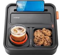 CouchConsole Plateau original - Boissons et collations - Panier de canapé avec accoudoir, table avec support de téléphone - Rangement et organisateur de télécommande TV - Pour salon, camping-car et