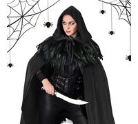 Couche à capuche - Costume de cosplay d'Halloween | Costume unisexe Renaissance, fête médiévale, costume de sorcière, adulte, accessoire d'événement