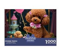 Couche à thé PoodleJigsaw Puzzles for Adults 1000 Piece Age 12+ for Adults Challenging & Brainteasing Beautiful Decoration for Women Gifts for Man38x26cm/1000pcs