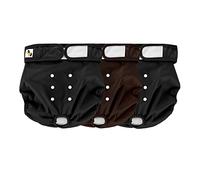 Couche Chien Femelle Très Absorbante Paquet de 3 - Culotte Chiennes Chaleurs avec Tampon Microfibre à 2 Couches, Polyester Respirant et Extérieur Imperméable Grande -Convient aux Tailles 19" à 27"