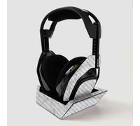Couche de fibre de carbone de Mighlyskins pour Astro Gaming A50 Wireless Headphones + Station de base - Frost Marble | Finis de fibre de carbone