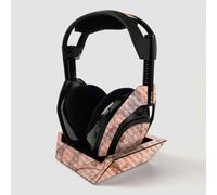 Couche de fibre de carbone de Mighlyskins pour Astro Gaming A50 Wireless Headphones + Station de base - Blush Marble | Finis de fibre de carbone