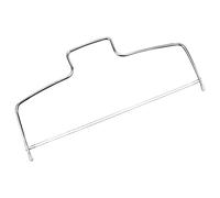 Couche de Gâteau Cutter, PVC Granules Colloïdaux Blancs Arch Design en Acier Inoxydable 8 Niveleur de Gâteau Réglable pour la Cuisson (Deux fils)