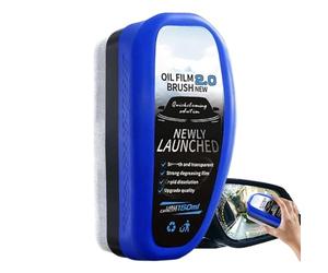 Couche de graisse de véhicule - Brosse de lavage pour vitres de milliers de millilitres, tige d'essuie-glace pour lentilles, répartiteur de luminosité pour pare-brise de voiture - Solution Clear Sight