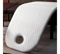 Couche De Matelas en Éponge Haute Densité De Table De Massage Épaisseur 7cm Table De Massage Élastique Beauté Lash Matelas Matelas Peau avec Bande White(T) 70x190cm