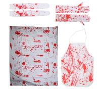 Couche De Sang Fantasmagograle avec De Longs Gants Effrayants pour Femmes Cosplay Halloween Party Tablier Et Stockage des Carnavals Costumes Femmes Hommes Longs Doigt