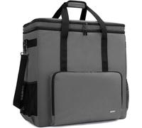 Couche Double Sac De Transport Pour Boîtier De Tour D'Ordinateur De Bureau, Clavier, Câble Et Souris, Sac De Voyage À Bandoulière Pour Ordinateur Hôte, Gris