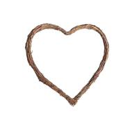 Couche en Osier en Osier Naturel Rattan d'amour en Forme de Vigne Rustique décoration Murale de Couronne de Vigne 30 cm, Couronne de Coeur en Osier