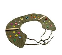 Couche Interactive réglable Protection d'épaule Anti-Griffes pour Oiseaux | Conception multifonctionnelle anti-griffes et anti-morsures, fabriquée en nylon résistant avec des éléments en bois, dotée d'