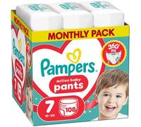 Couche jetable - couche dapprentissage Pampers Active Couches-culottes pour bébé 7 15+ kg 108 pièces.