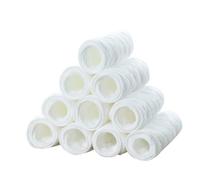 Couche Lavable Bébé 3 Plis en Coton, Lot de 10 Pièces Blanc | Réutilisable, Anti-fuite, Bords Finition, Confort Doux, pour Nourrissons et Tout-petits, Taille 32x12cm