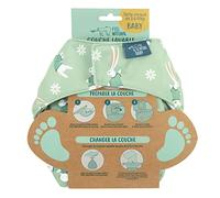 Couche Lavable Louise Lapin - Insert Absorbant Cousu - Pour Bébé de 3 à 17 kg - Protection Imperméable Naissance, Enfant Réutilisable - Hygiène et Apprentissage de la Propreté