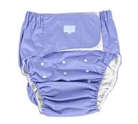 Couche Lavable pour Adultes Couvre-Couche Réutilisable pour Personnes âgées Protection Contre L'incontinence Sous-Vêtements à Couches Lavables pour Femmes et Hommes (Violet Clair)