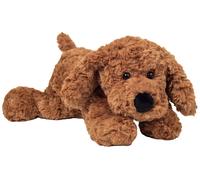 Couché Marron Chien Par Teddy Hermann Original - Peluche - 28cm - 91974