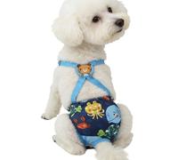 Couche pour chien femelle - lavables pour chiennes avec bretelles | Culotte réutilisable pour chiens | Pour , voiture, transport, cuisine, cour, plage, camping, maison