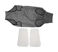 Couche pour Chien Tout Le Corps, Combinaison physiologique réutilisable pour Chiens mâles et Femelles, vêtement de récupération Post-opératoire avec Poche de Maintien du Ventre, (XXL)