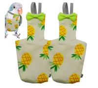 Couche pour perroquet réutilisable et lavable, doublure souple anti-fuite, coque en tissu robuste, base résistante, joint spécial | Couche d'entraînement de qualité supérieure pour calopsitte