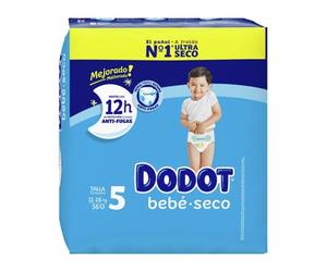 Couche sèche pour bébé Dodot 12h Taille 5 36uds