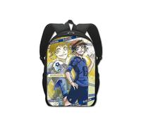 (Couche unique 16 pouces-11) Sac à dos d'école de prison bleu anime sac à dos étudiant créatif en polyester